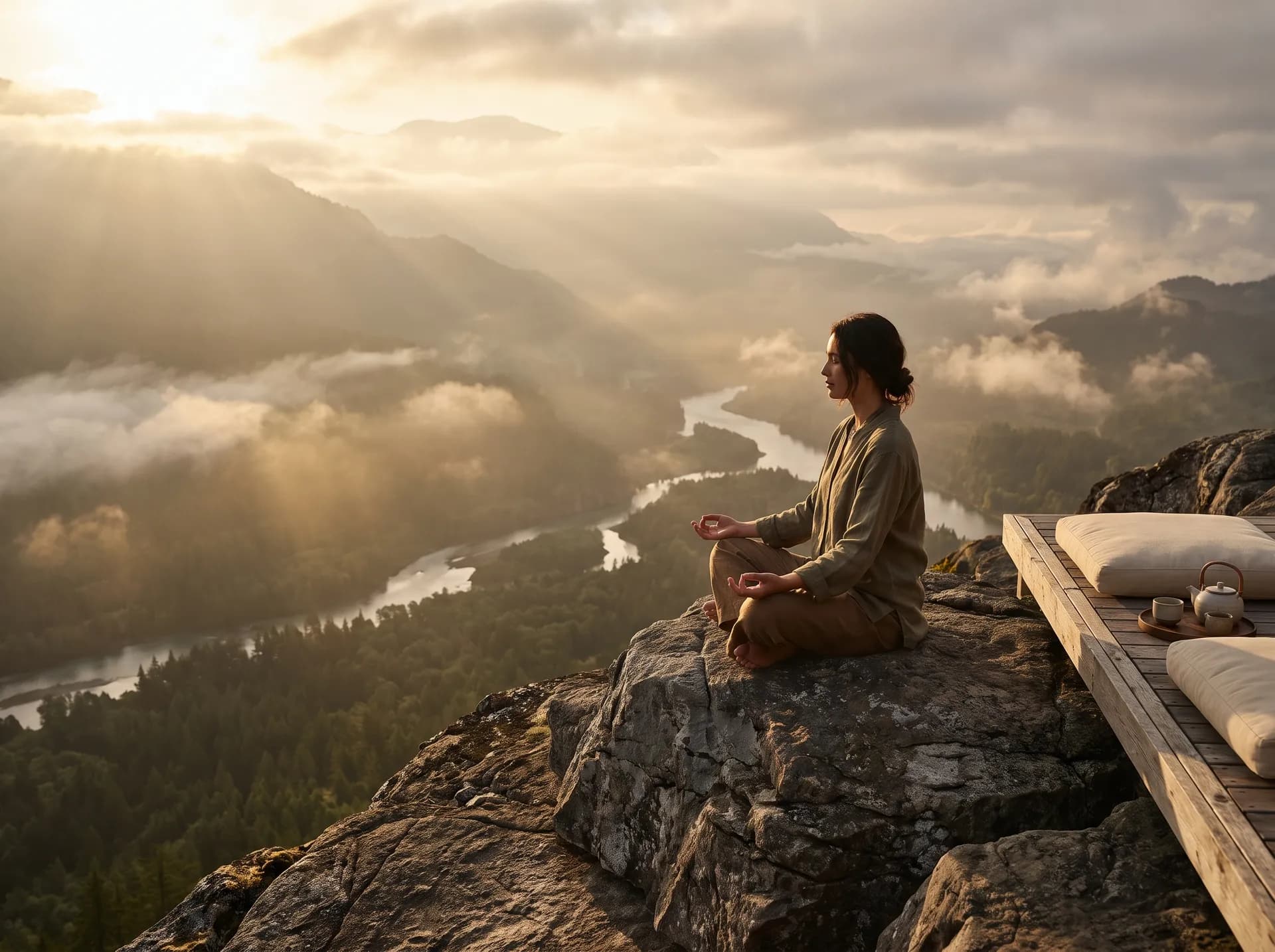 Spiritual awareness — majestic mountain landscape and conscious living
